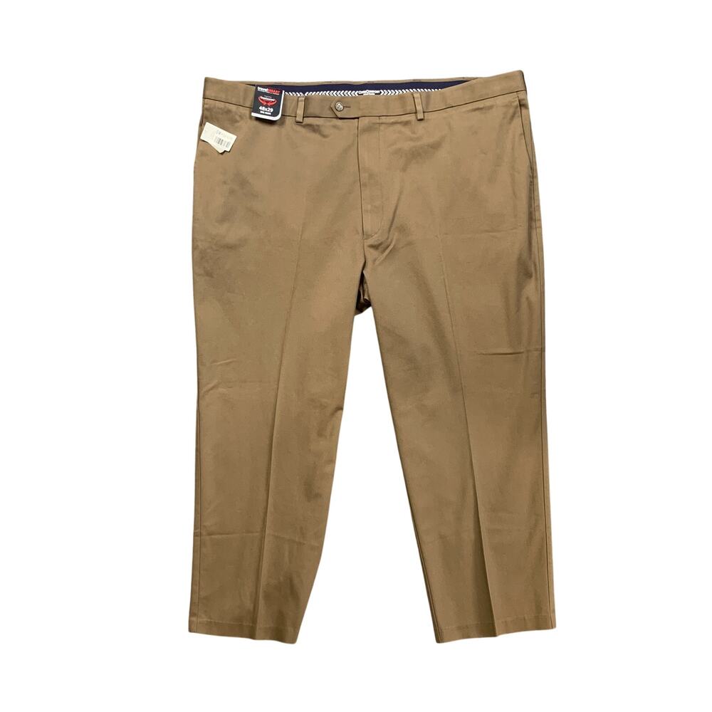 Roundtree & Yorke Pants Men 48 Earth Travel Smart Classic Fit Flat Front Comfort